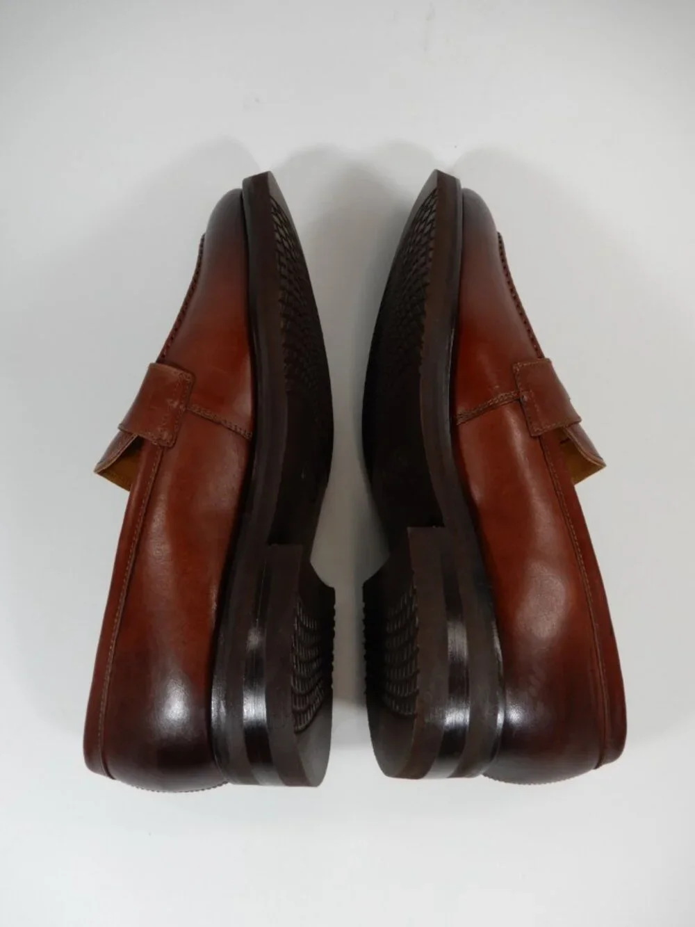 ALLEN EDMONDS Damon Penny Loafers Shoes Men's Size 10 D Chili Brown Leather NEW